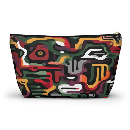 Afro Camo T - bottom Pouch - Afrocentric Art by The Trini Gee