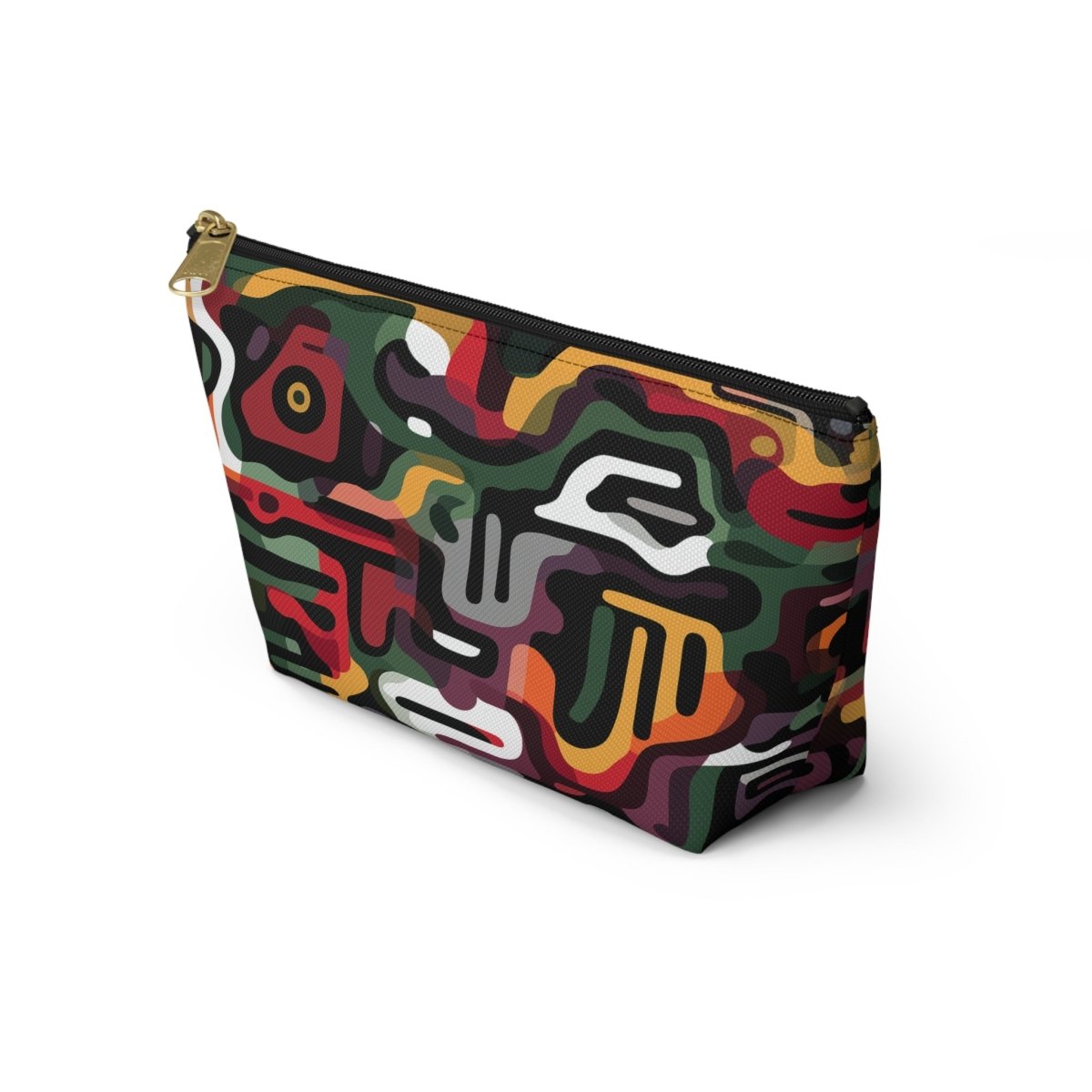 Afro Camo T - bottom Pouch - Afrocentric Art by The Trini Gee
