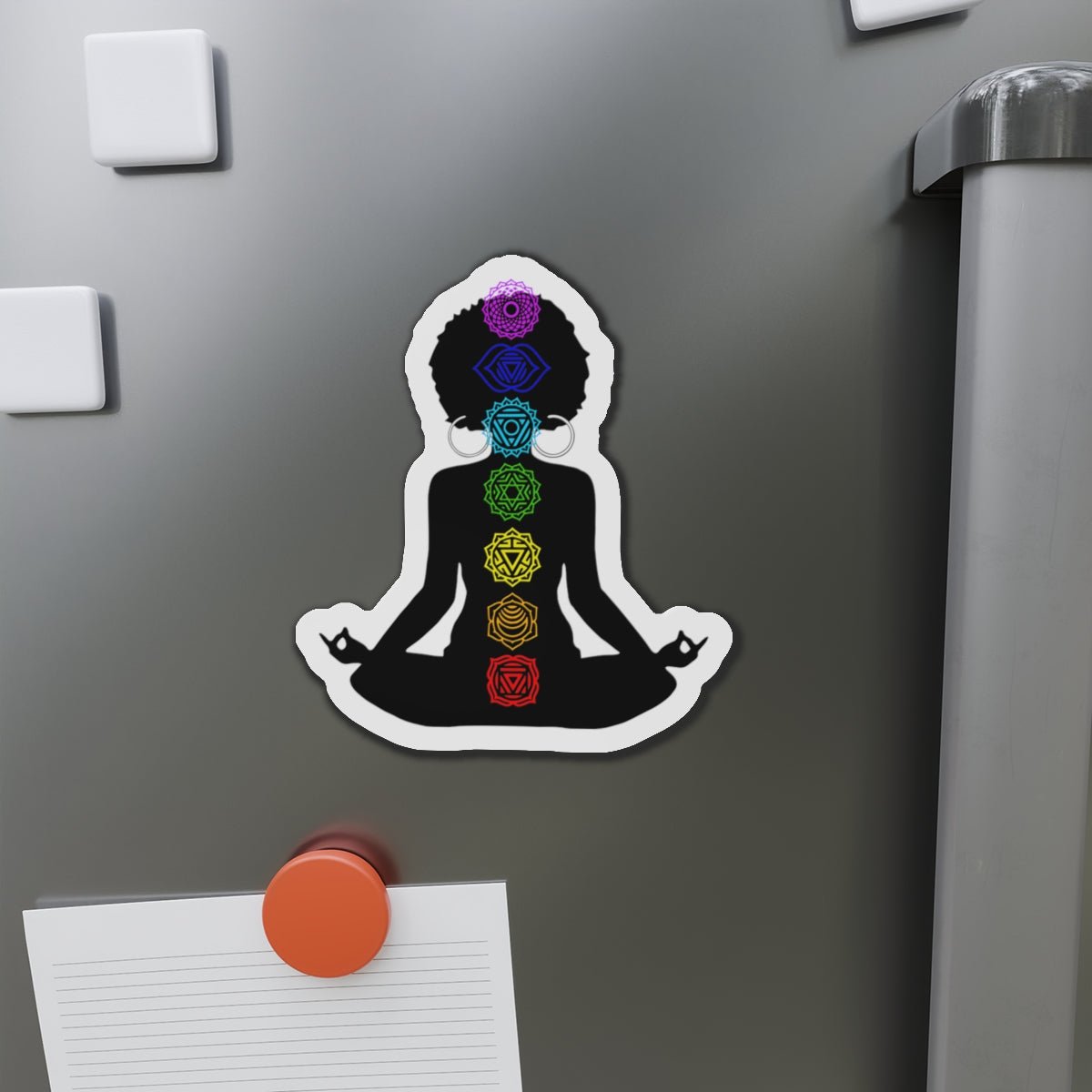 Afro Chakras Magnet - Afrocentric Art by The Trini Gee