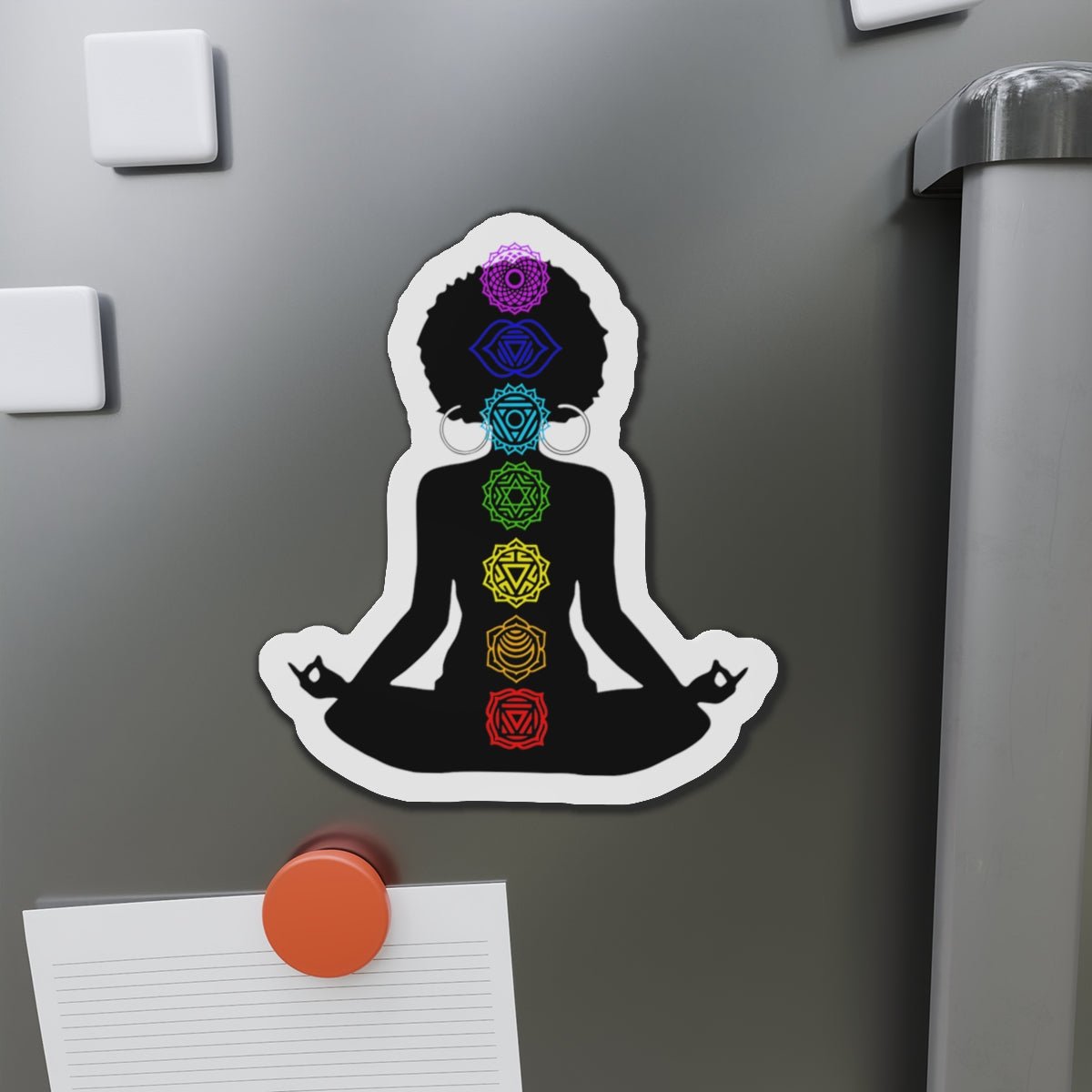 Afro Chakras Magnet - Afrocentric Art by The Trini Gee