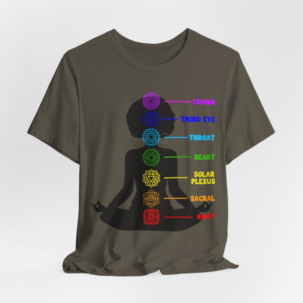Afro Chakras Sweatshirt - Afrocentric Art by The Trini Gee