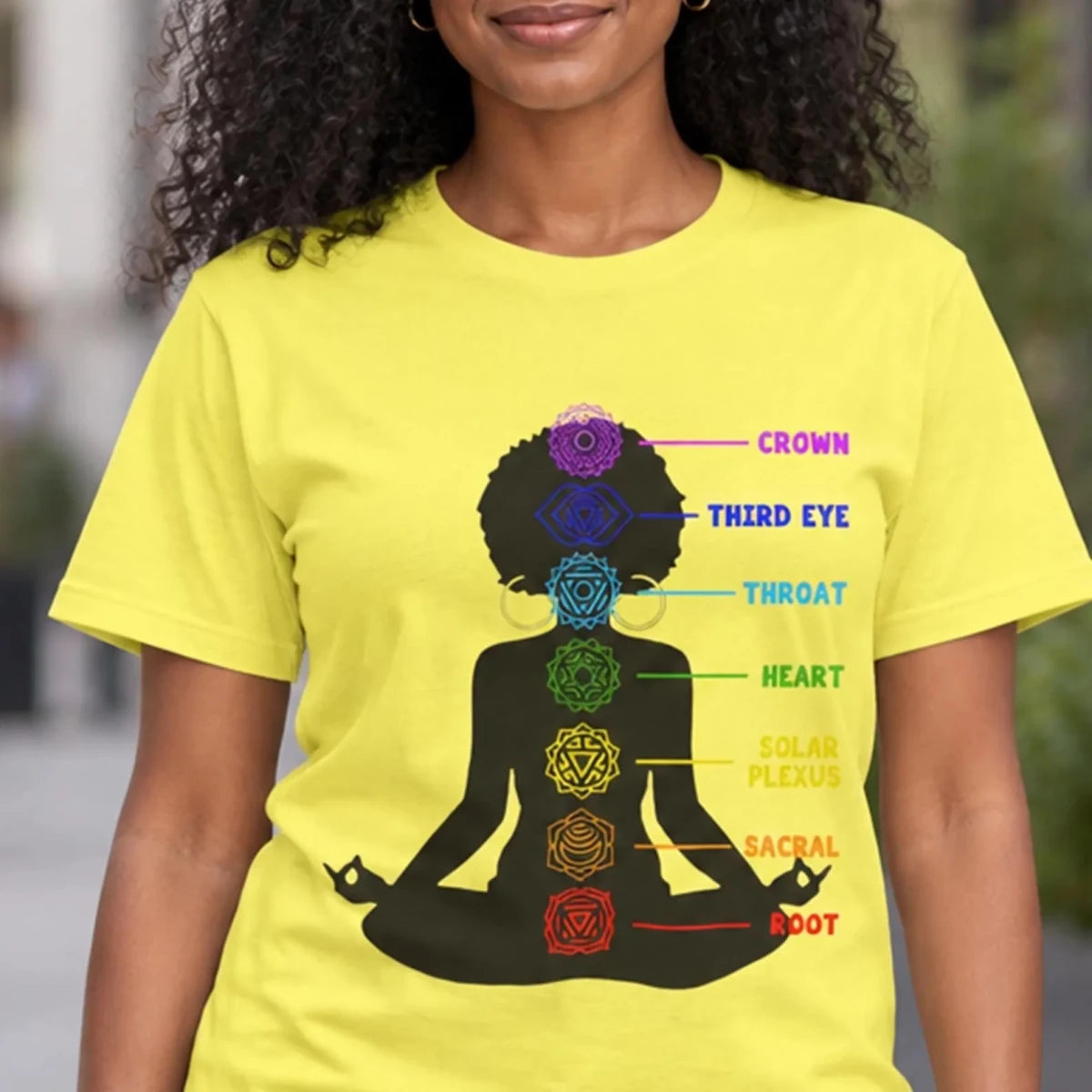 Afro Chakras Sweatshirt - Afrocentric Art by The Trini Gee