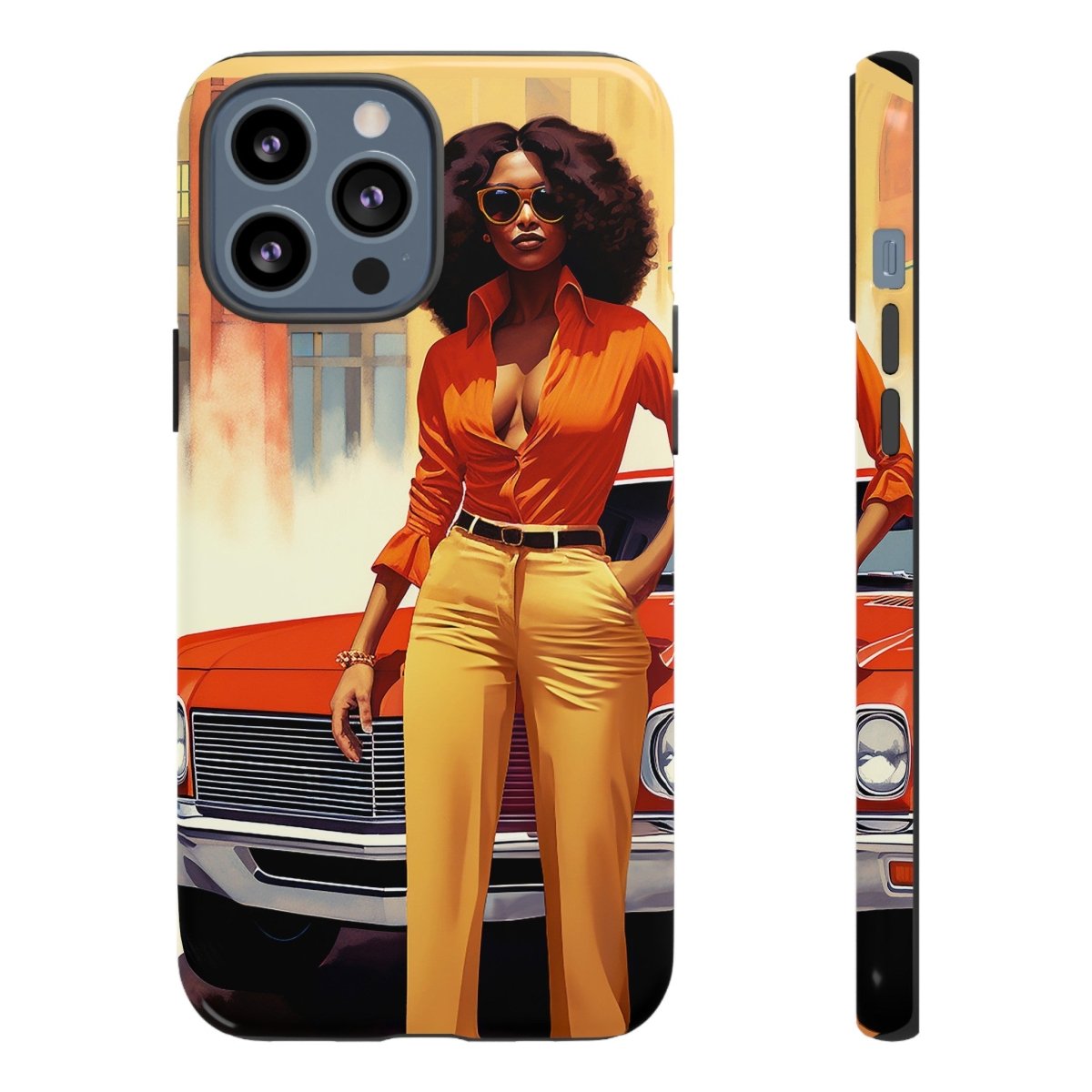 Afro Classic Car Phone Case - The Trini Gee