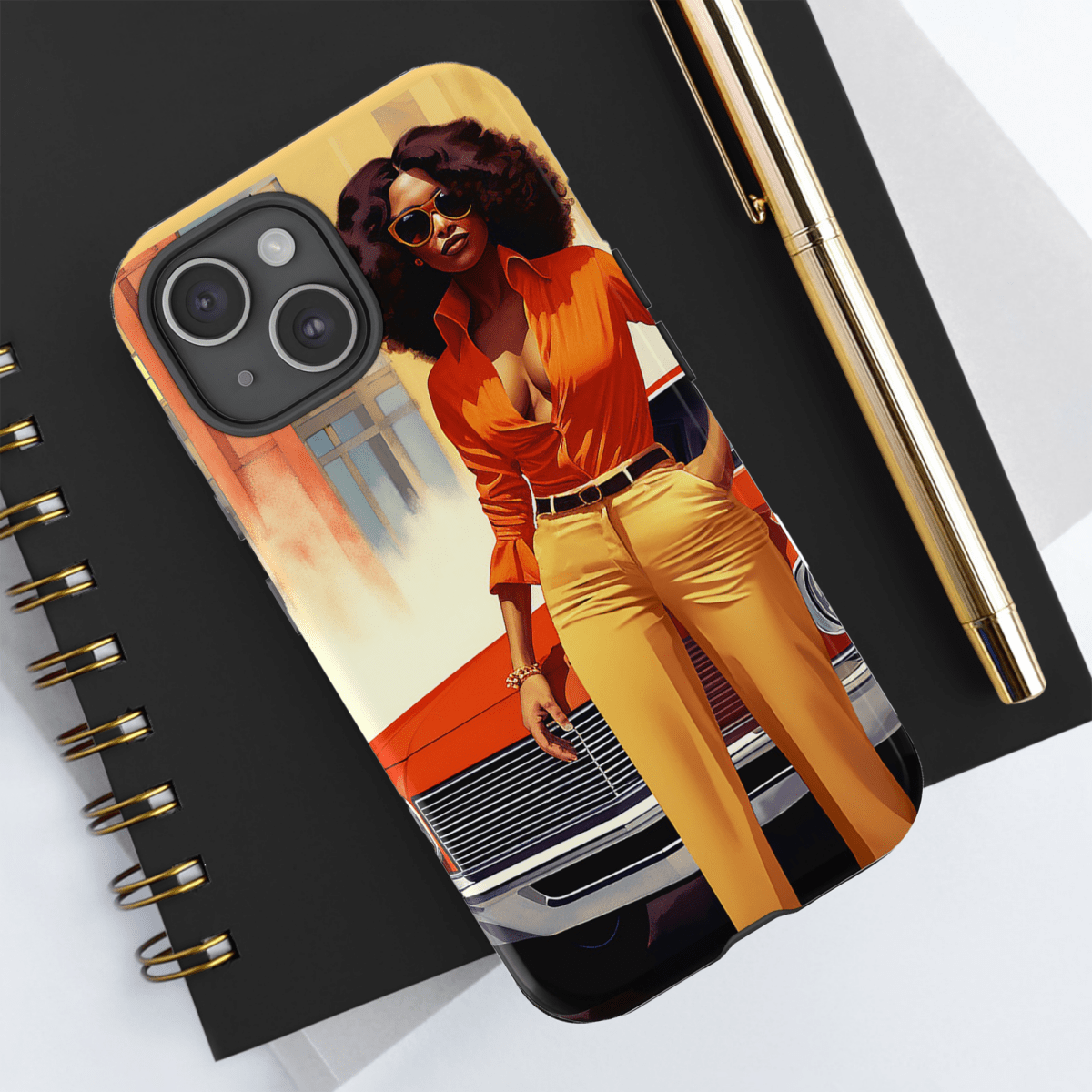 Afro Classic Car Phone Case - The Trini Gee