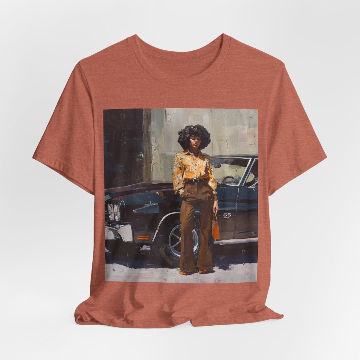 Afro Classic Car Shirt - Afrocentric Art by The Trini Gee