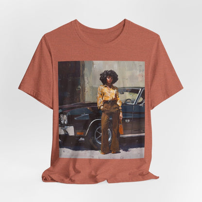 Afro Classic Car Shirt - Afrocentric Art by The Trini Gee
