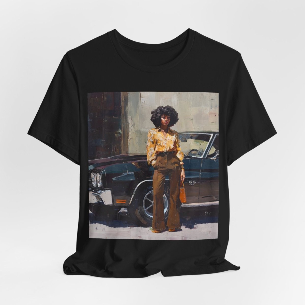 Afro Classic Car Shirt - Afrocentric Art by The Trini Gee
