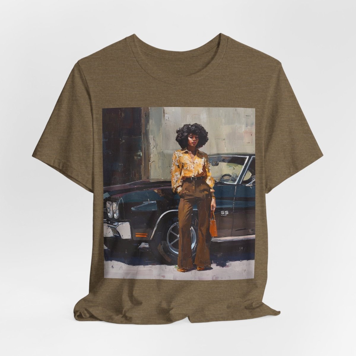 Afro Classic Car Shirt - Afrocentric Art by The Trini Gee