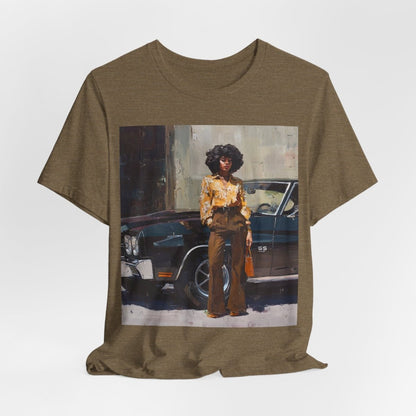 Afro Classic Car Shirt - Afrocentric Art by The Trini Gee