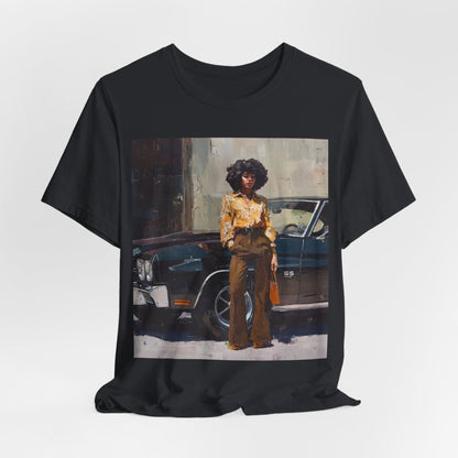 Afro Classic Car Shirt - Afrocentric Art by The Trini Gee