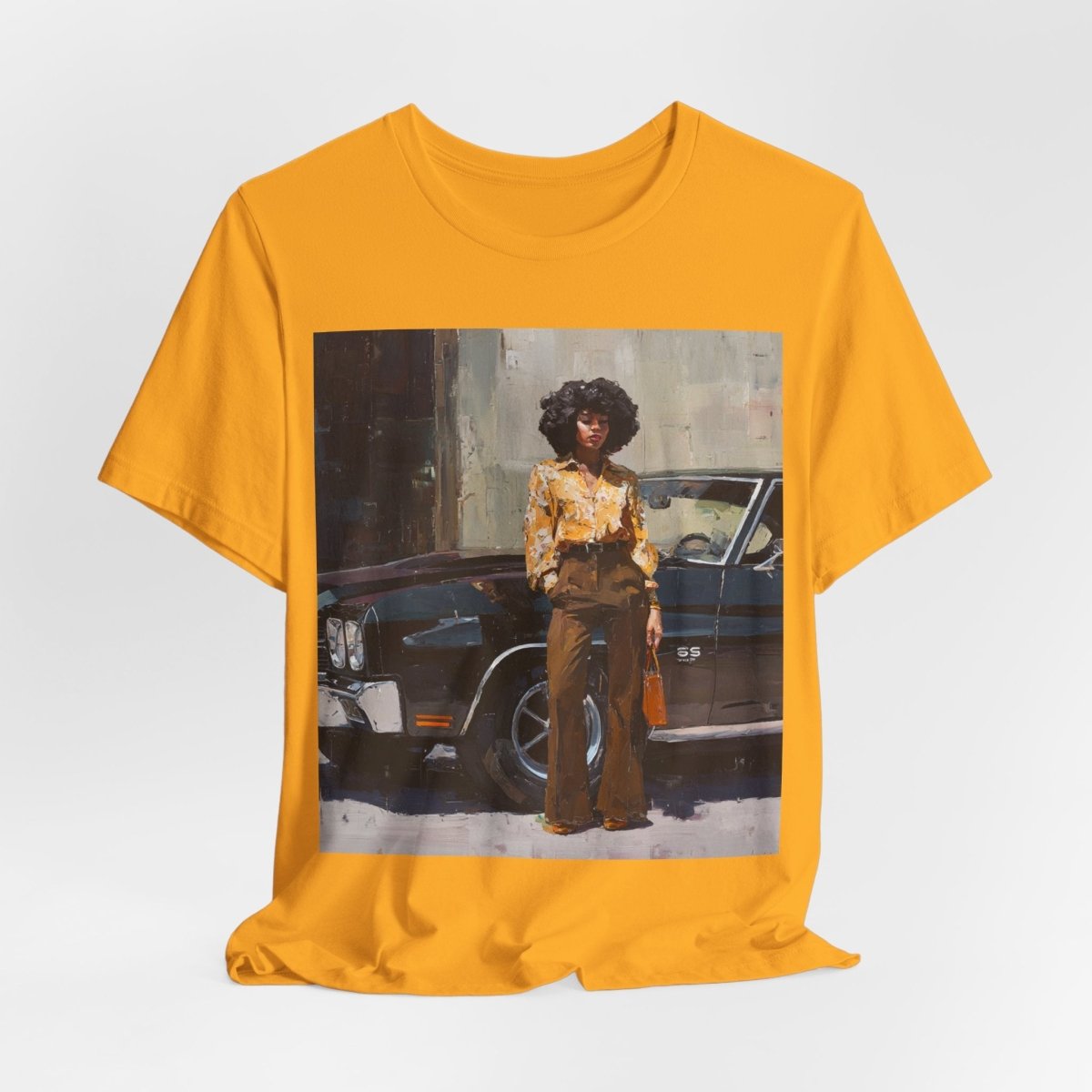 Afro Classic Car Shirt - Afrocentric Art by The Trini Gee