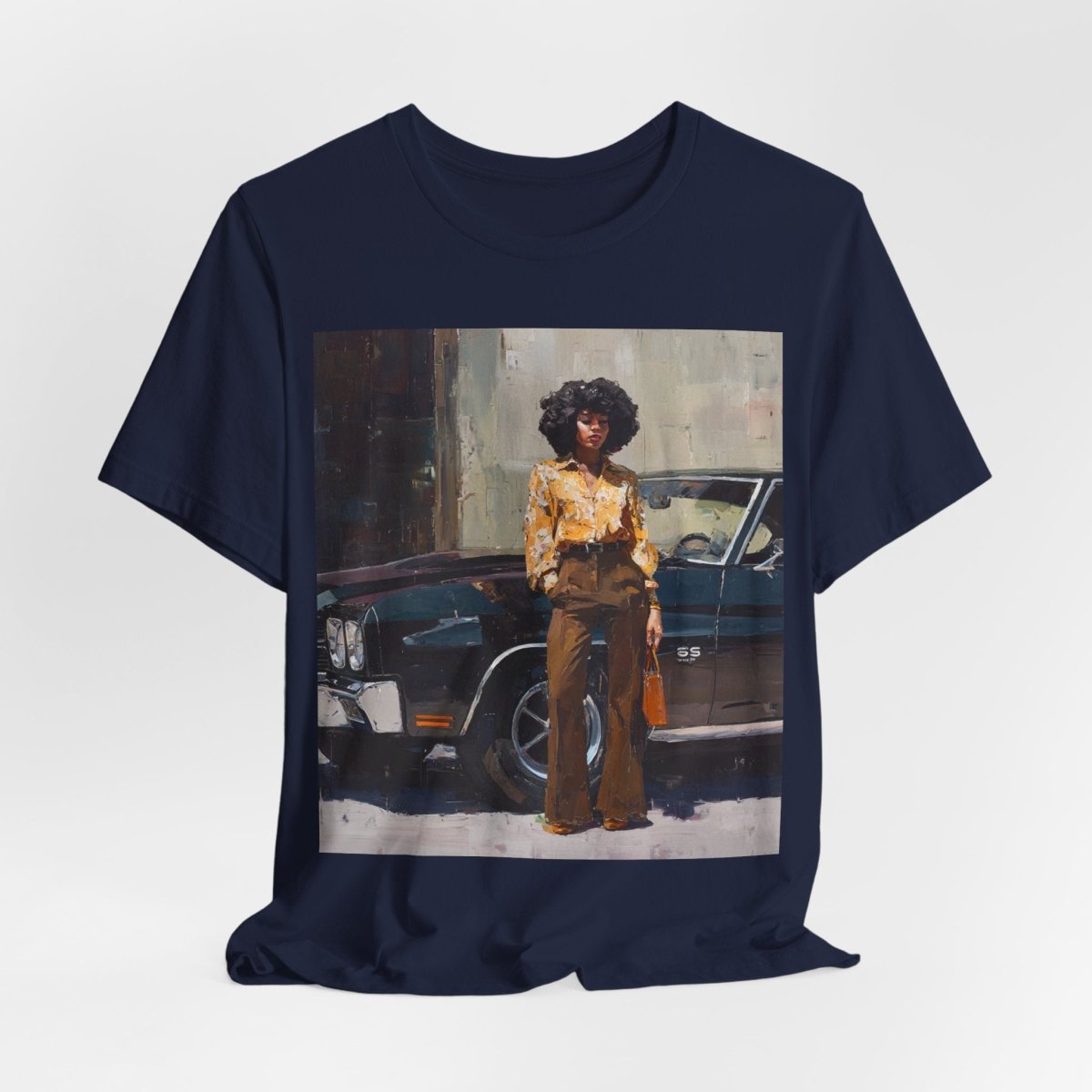 Afro Classic Car Shirt - Afrocentric Art by The Trini Gee