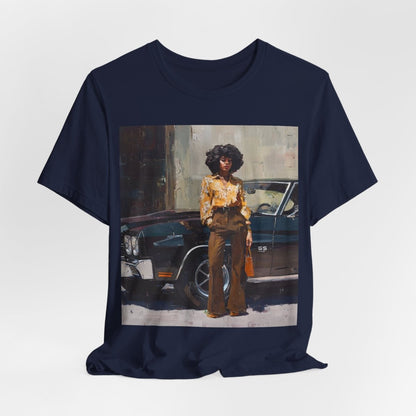 Afro Classic Car Shirt - Afrocentric Art by The Trini Gee