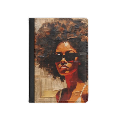 Afro Collage Passport Cover - Afrocentric Art by The Trini Gee