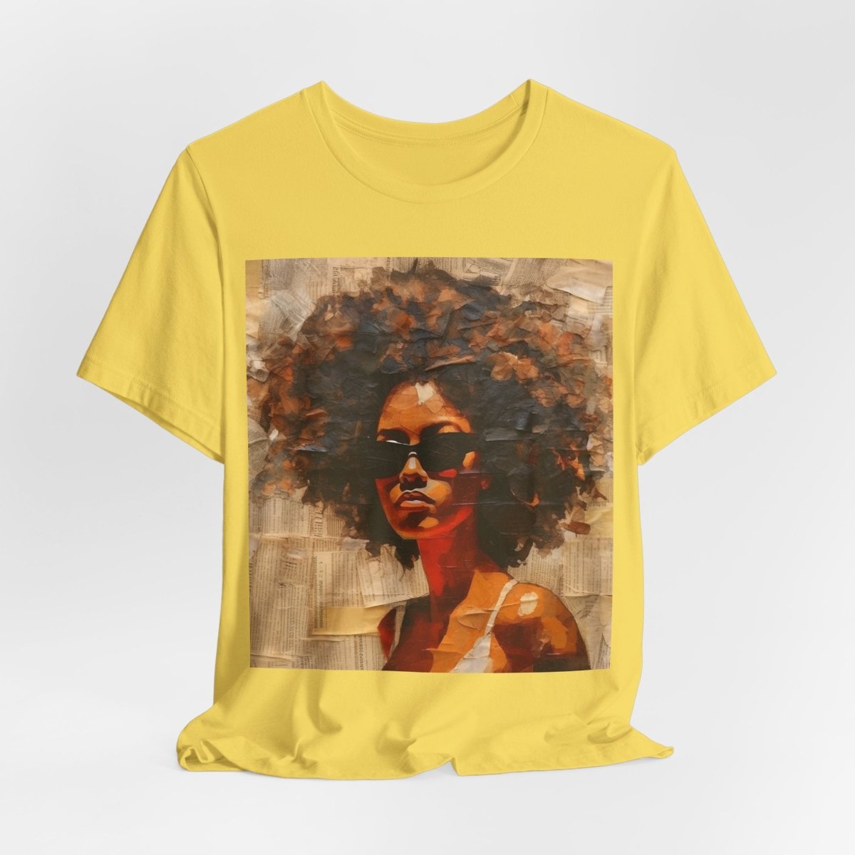 Afro Collage Shirt - Afrocentric Art by The Trini Gee