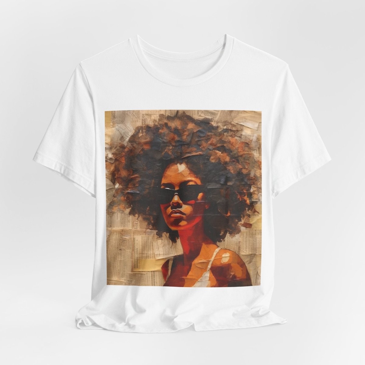 Afro Collage Shirt - Afrocentric Art by The Trini Gee