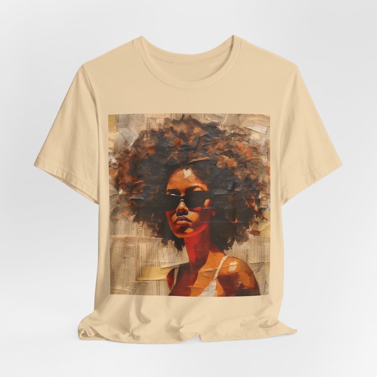 Afro Collage Shirt - Afrocentric Art by The Trini Gee