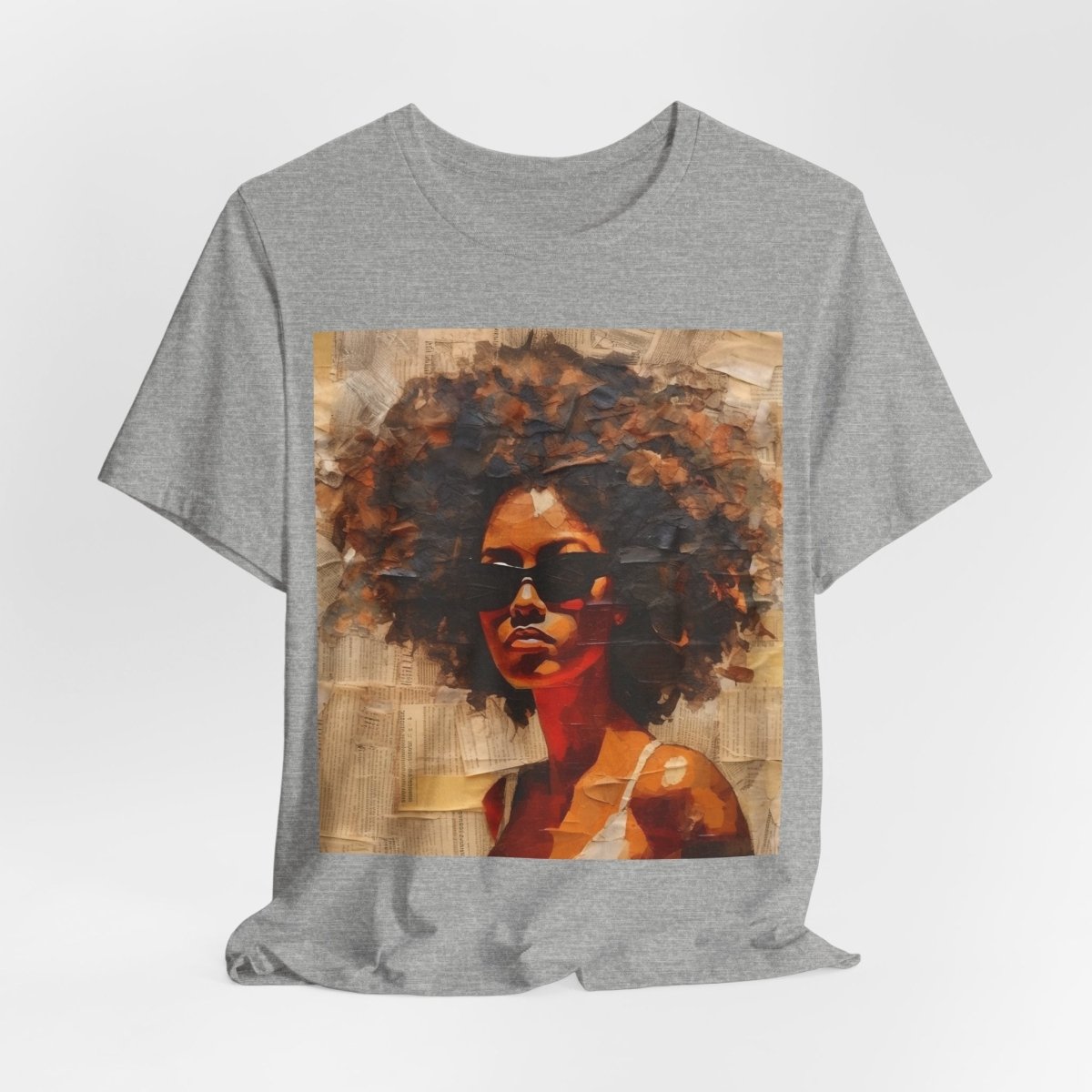 Afro Collage Shirt - Afrocentric Art by The Trini Gee