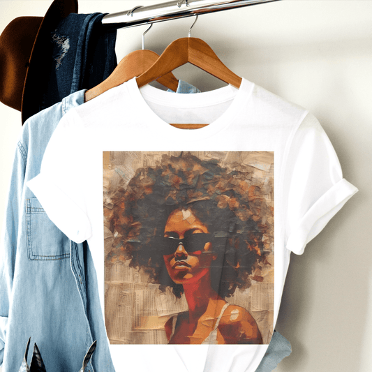 Afro Collage Shirt - Afrocentric Art by The Trini Gee