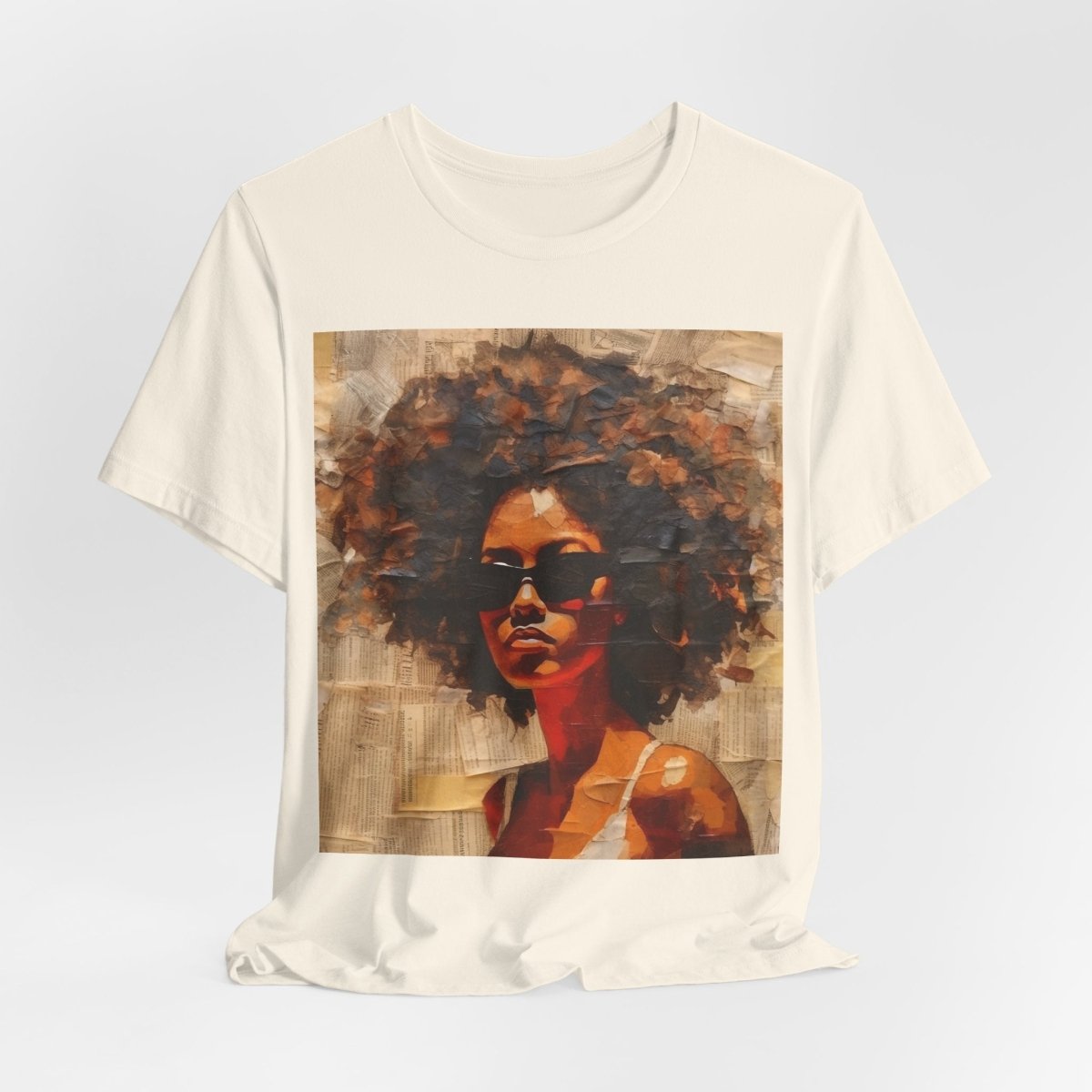 Afro Collage Shirt - Afrocentric Art by The Trini Gee