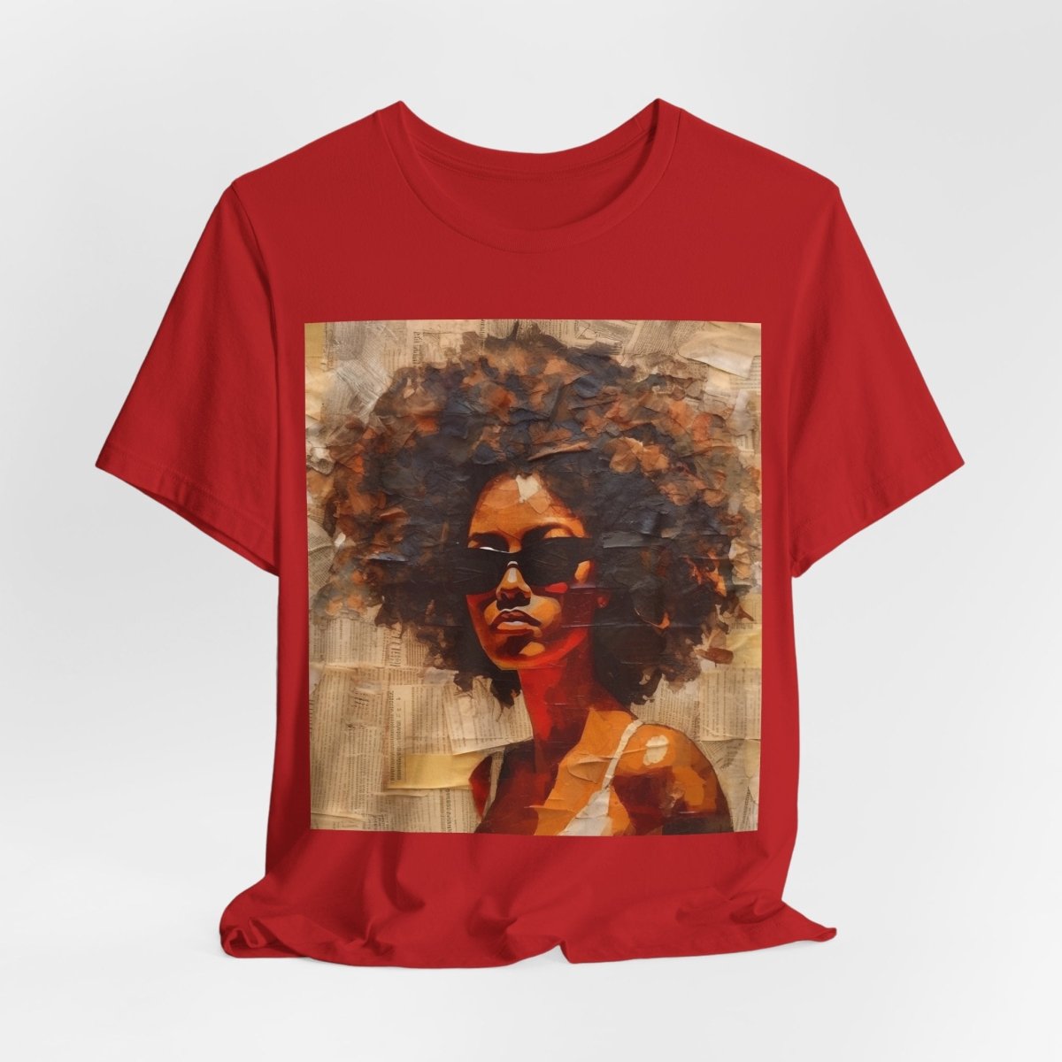 Afro Collage Shirt - Afrocentric Art by The Trini Gee