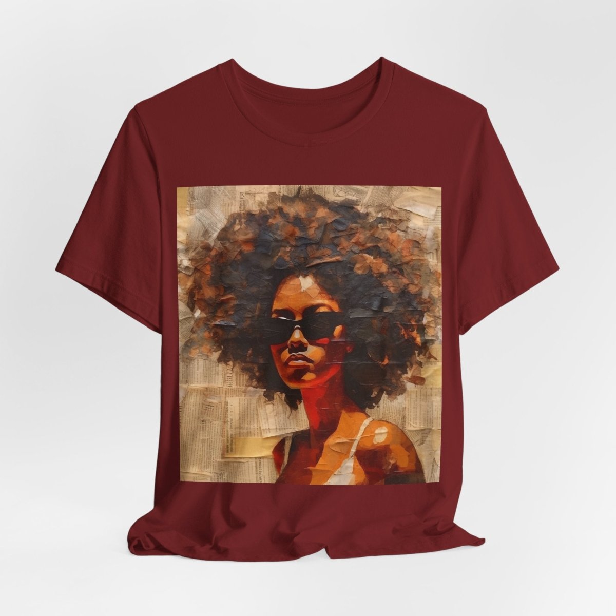 Afro Collage Shirt - Afrocentric Art by The Trini Gee