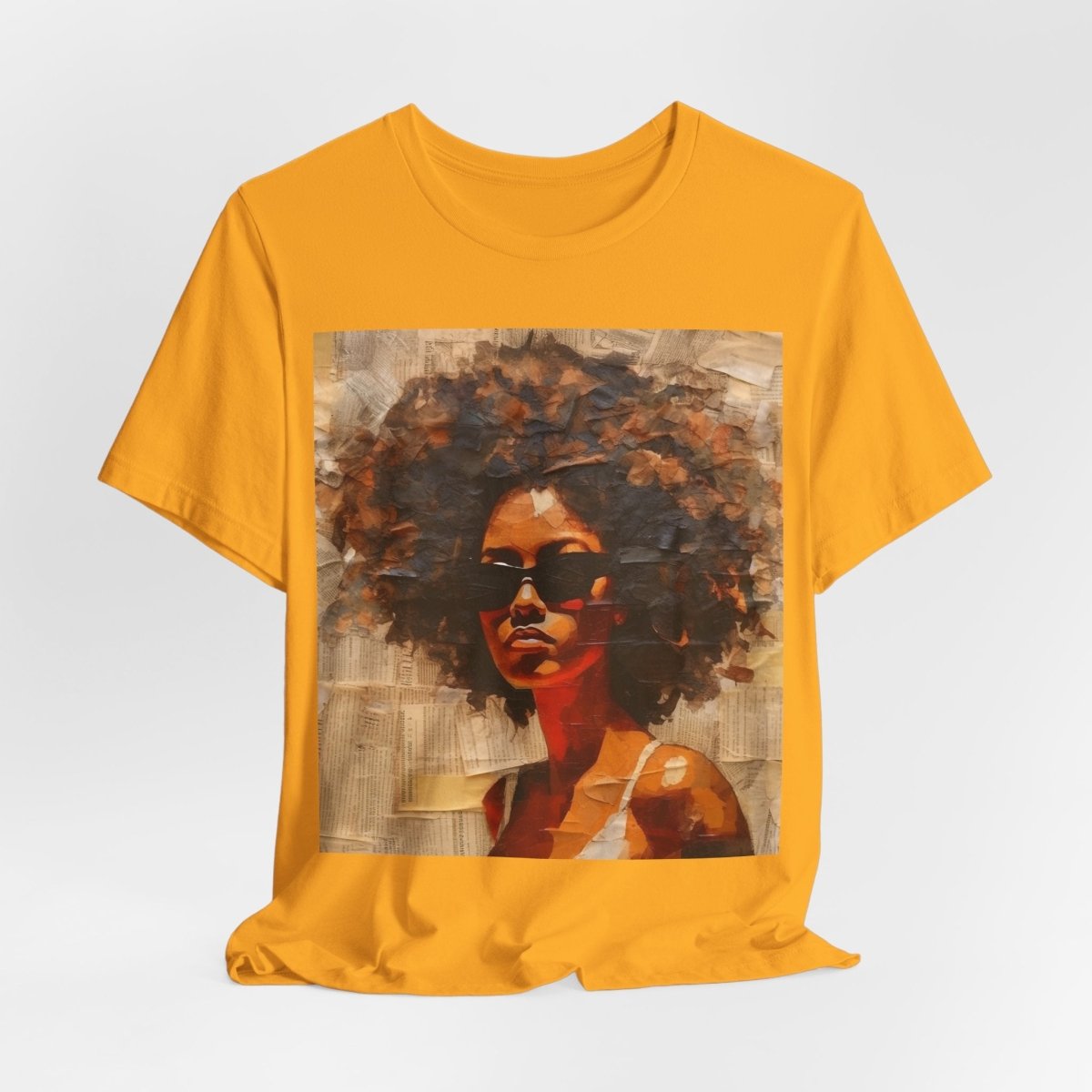 Afro Collage Shirt - Afrocentric Art by The Trini Gee