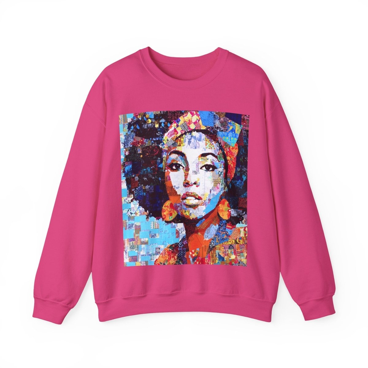 Afro Collage Sweatshirt - Afrocentric Art by The Trini Gee