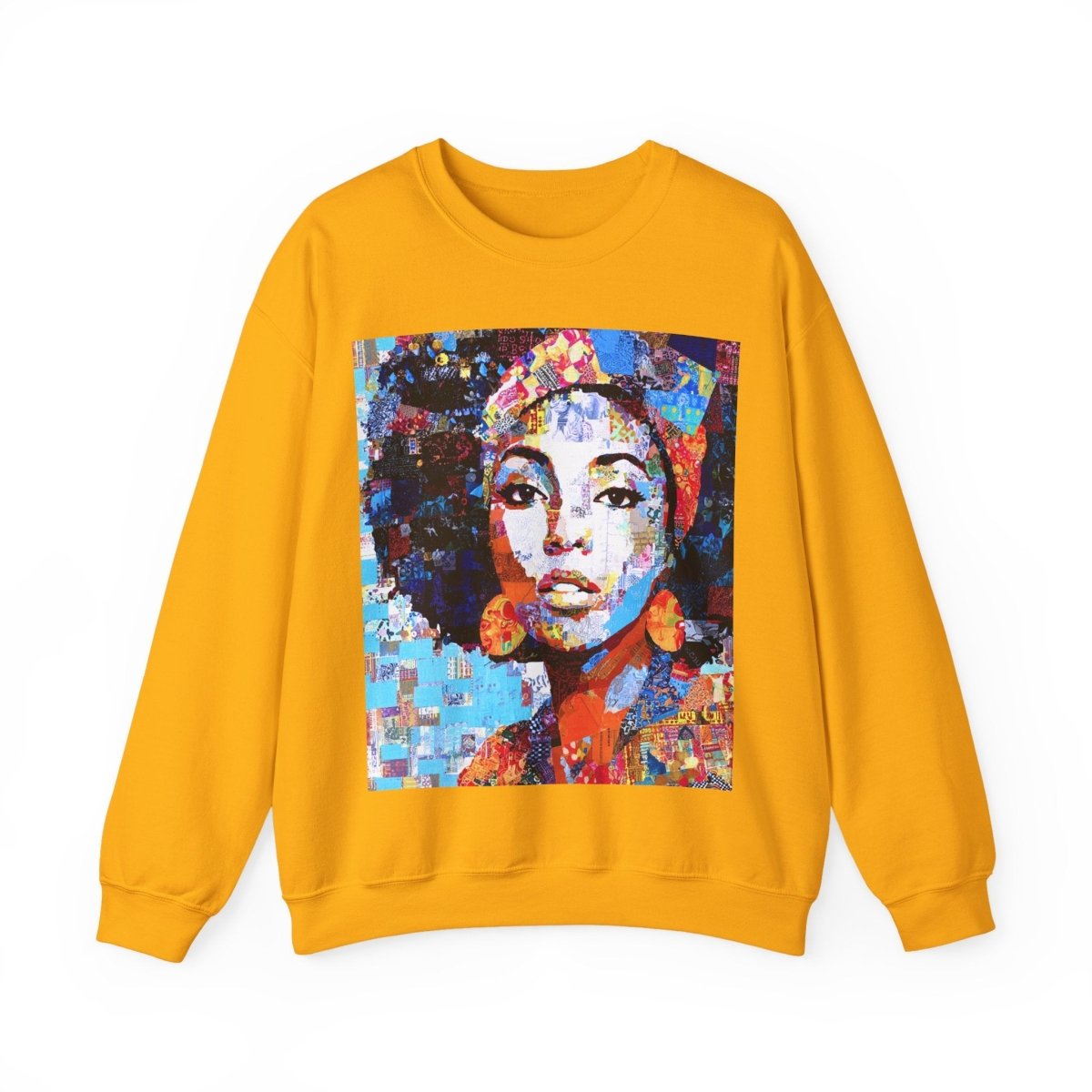 Afro Collage Sweatshirt - Afrocentric Art by The Trini Gee