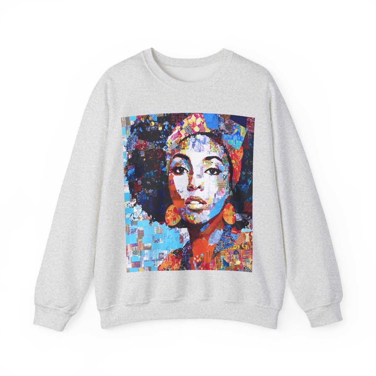 Afro Collage Sweatshirt - Afrocentric Art by The Trini Gee