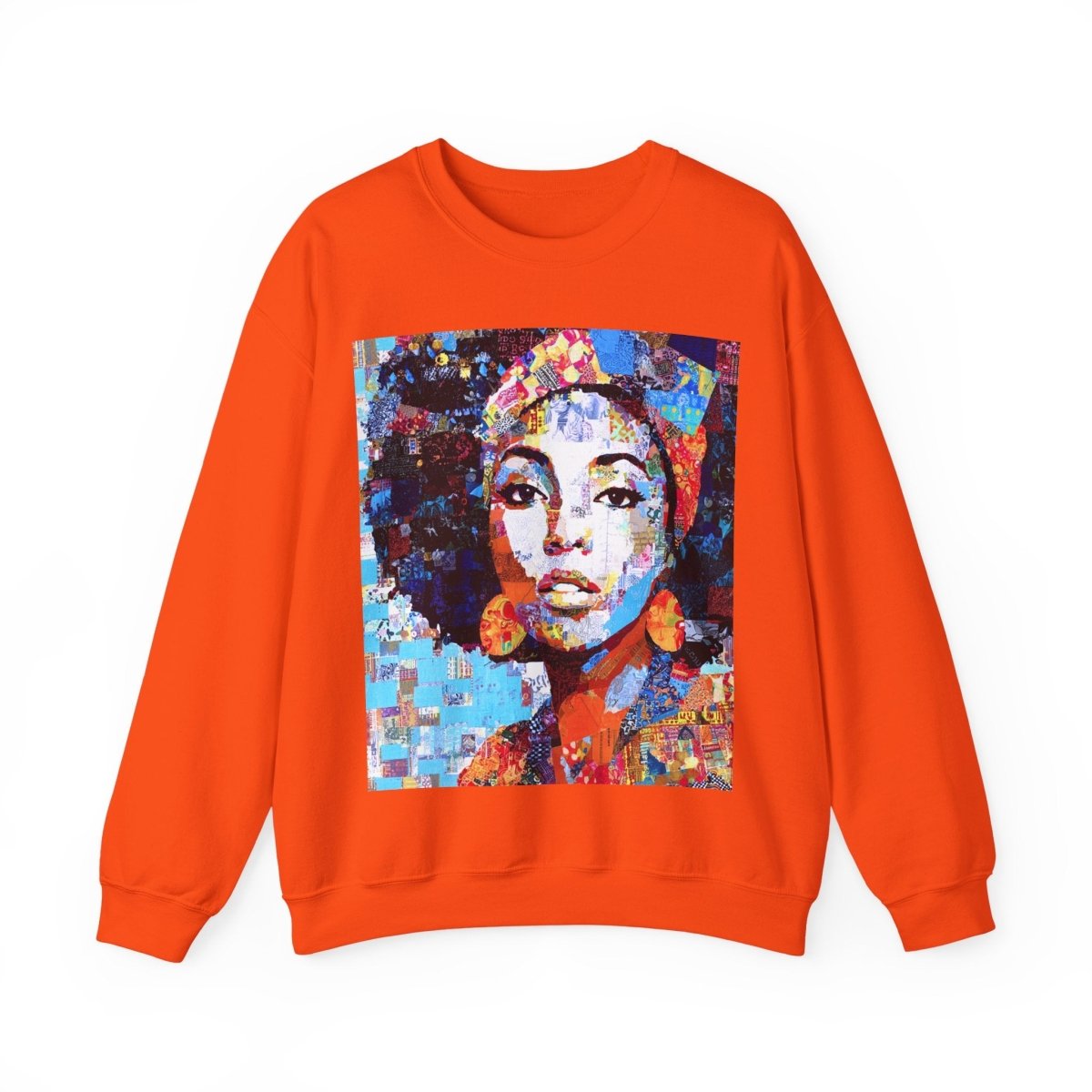 Afro Collage Sweatshirt - Afrocentric Art by The Trini Gee