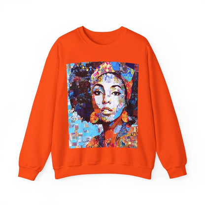 Afro Collage Sweatshirt - Afrocentric Art by The Trini Gee