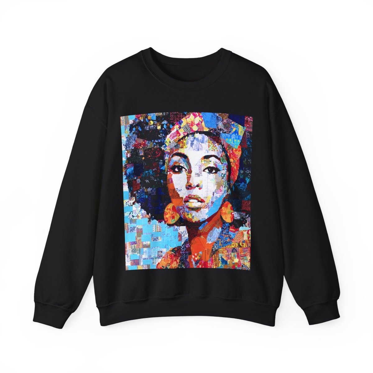 Afro Collage Sweatshirt - Afrocentric Art by The Trini Gee