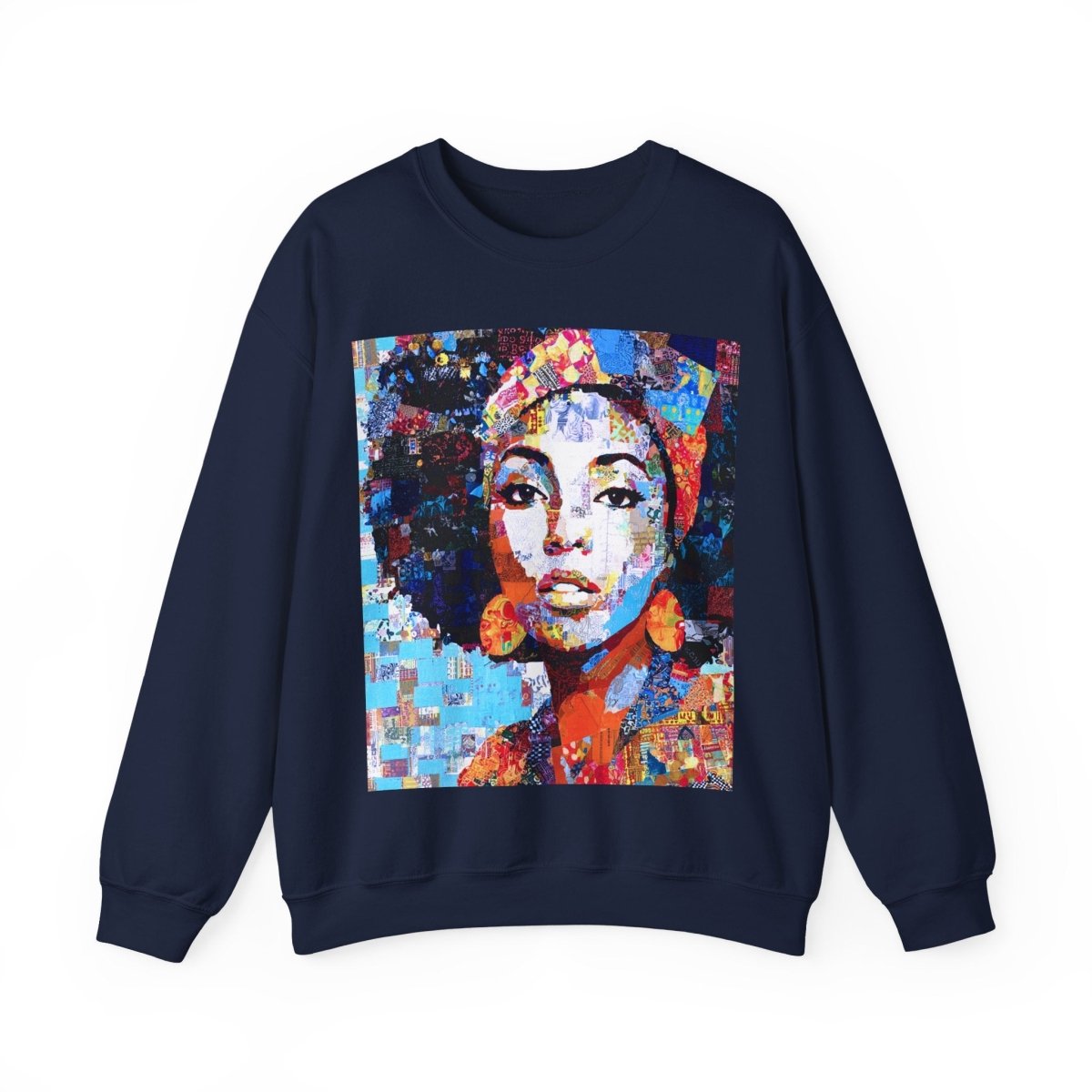 Afro Collage Sweatshirt - Afrocentric Art by The Trini Gee