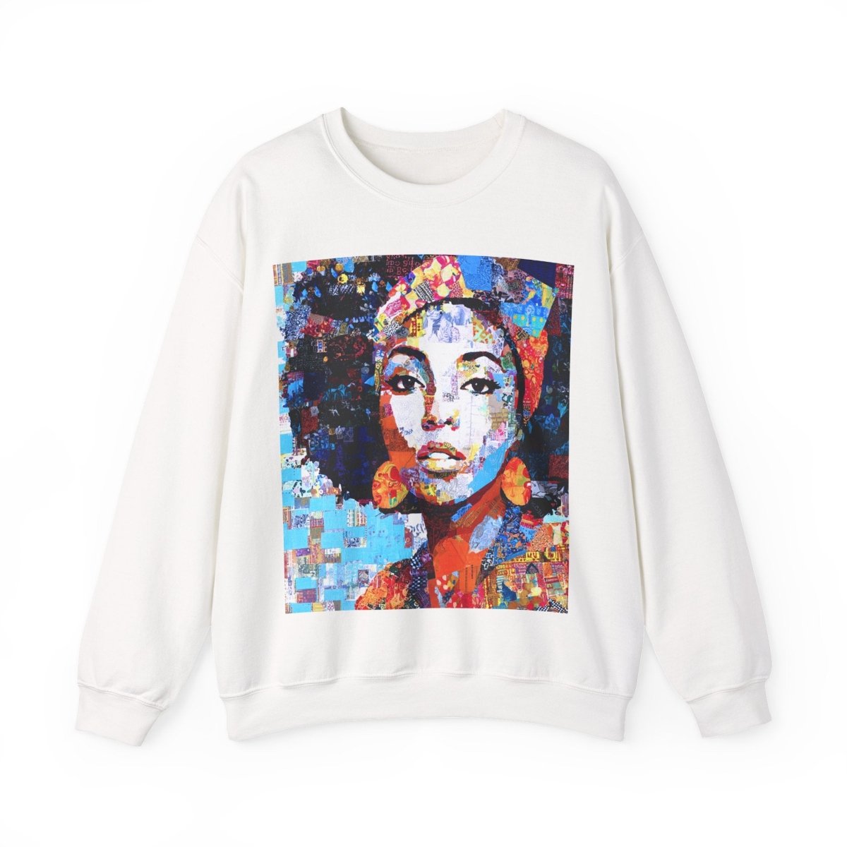 Afro Collage Sweatshirt - Afrocentric Art by The Trini Gee