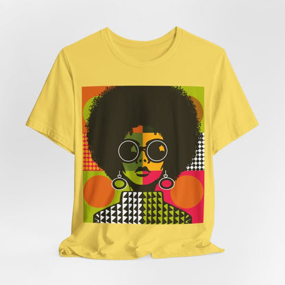 Afro Color Block Shirt - Afrocentric Art by The Trini Gee
