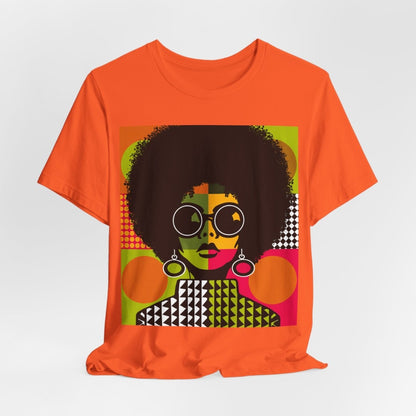 Afro Color Block Shirt - Afrocentric Art by The Trini Gee