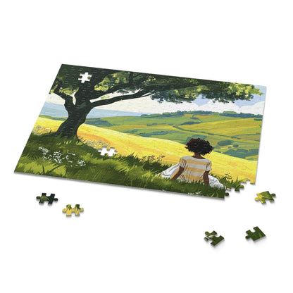 Afro Countryside Puzzle - Afrocentric Art by The Trini Gee