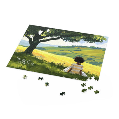 Afro Countryside Puzzle - Afrocentric Art by The Trini Gee