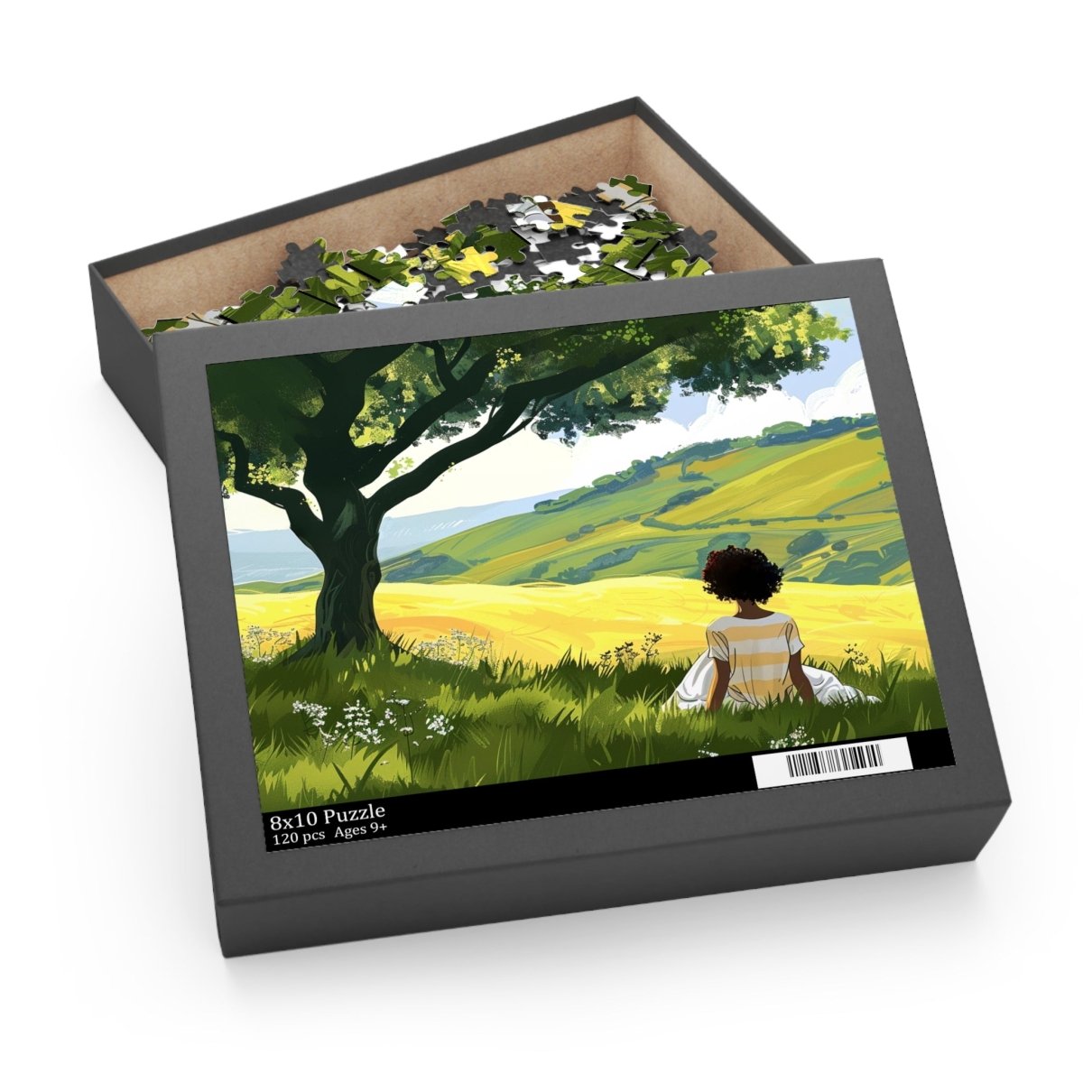 Afro Countryside Puzzle - Afrocentric Art by The Trini Gee