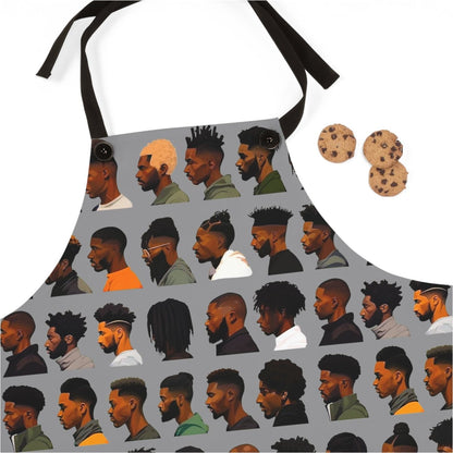 Afro Cuts Apron - Afrocentric Art by The Trini Gee