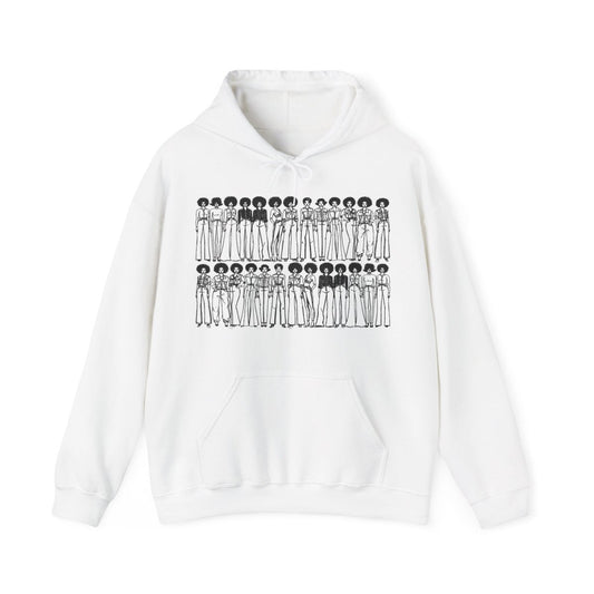 Afro Denim Hoodie - Afrocentric Art by The Trini Gee