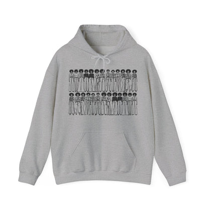 Afro Denim Hoodie - Afrocentric Art by The Trini Gee