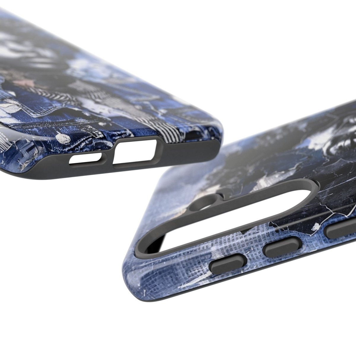 Afro Denim Phone Case - Afrocentric Art by The Trini Gee