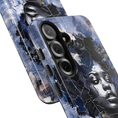 Afro Denim Phone Case - Afrocentric Art by The Trini Gee