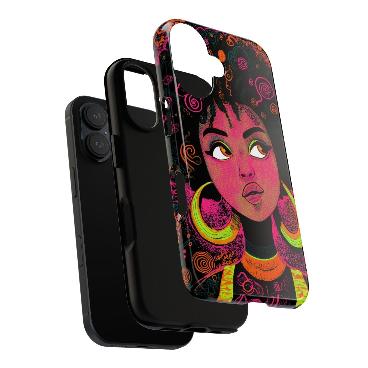 Afro Doodles Phone Cover - The Trini Gee