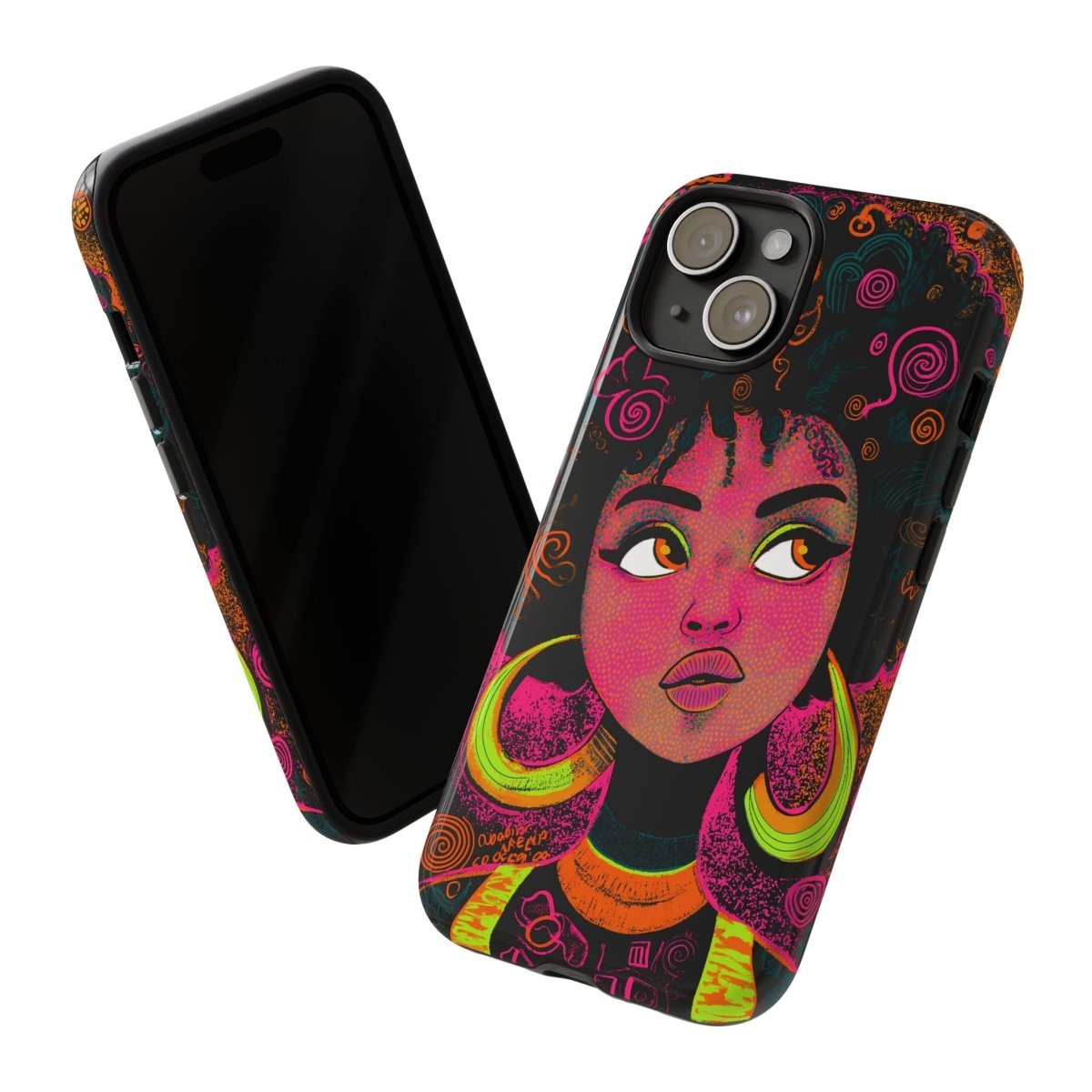 Afro Doodles Phone Cover - The Trini Gee