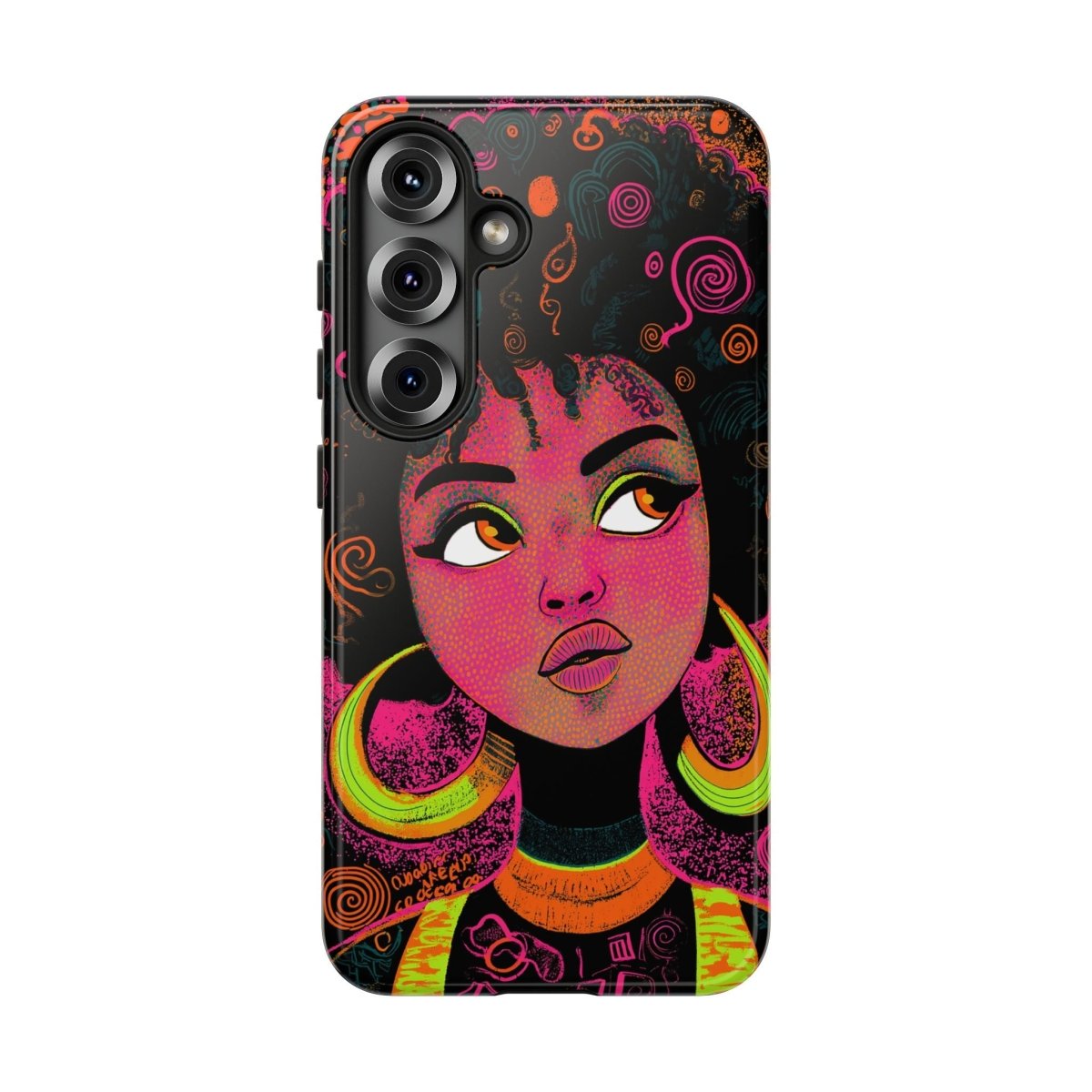Afro Doodles Phone Cover - The Trini Gee