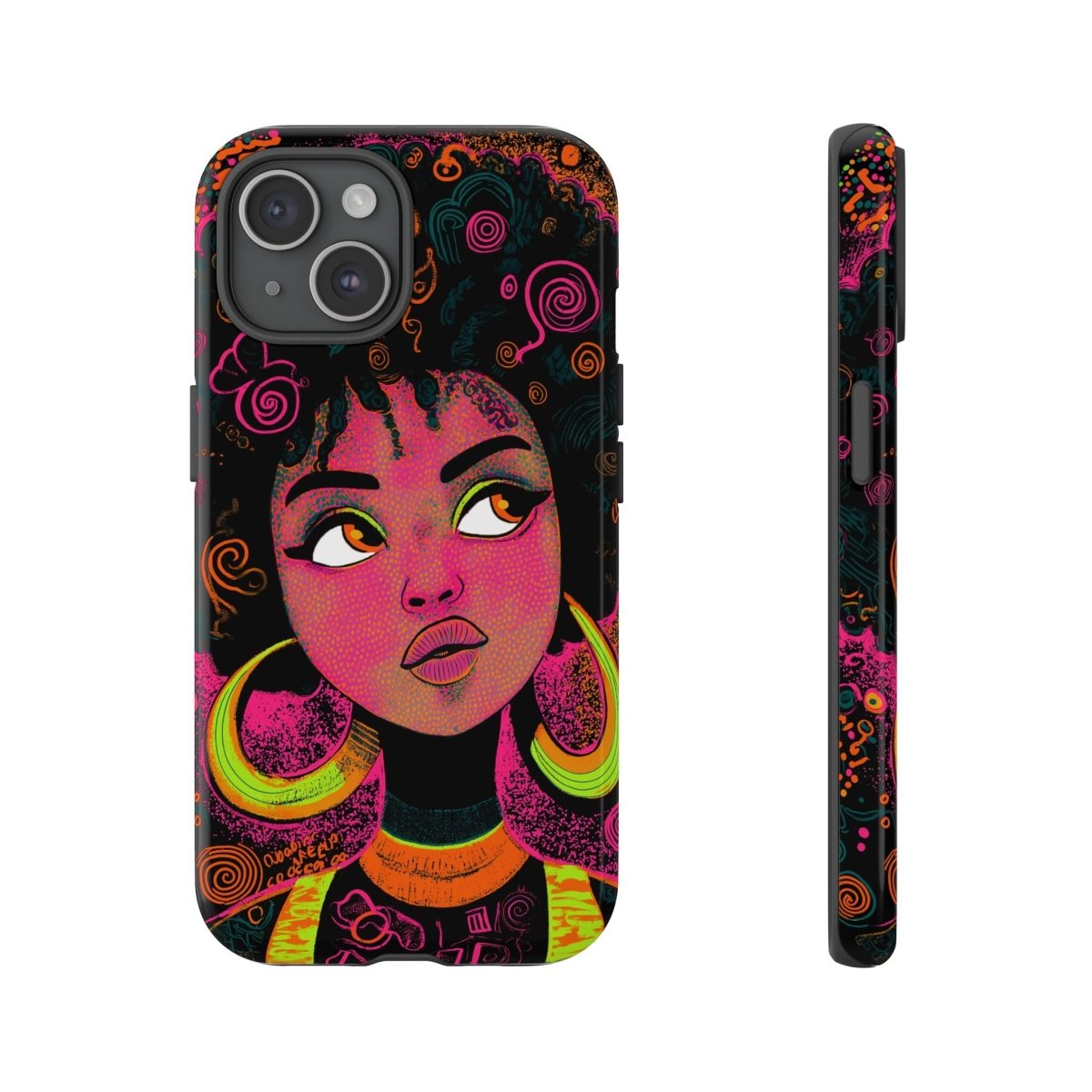 Afro Doodles Phone Cover - The Trini Gee