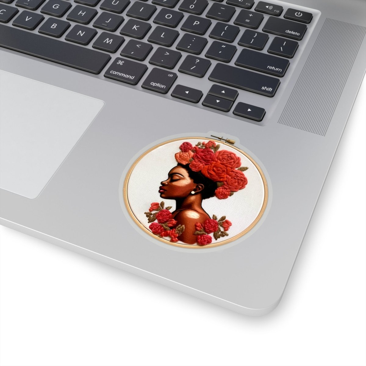 Afro Embroidery Sticker - Afrocentric Art by The Trini Gee